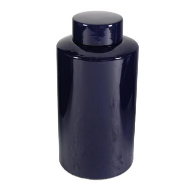 JARRON DE CERAMICA AZUL L