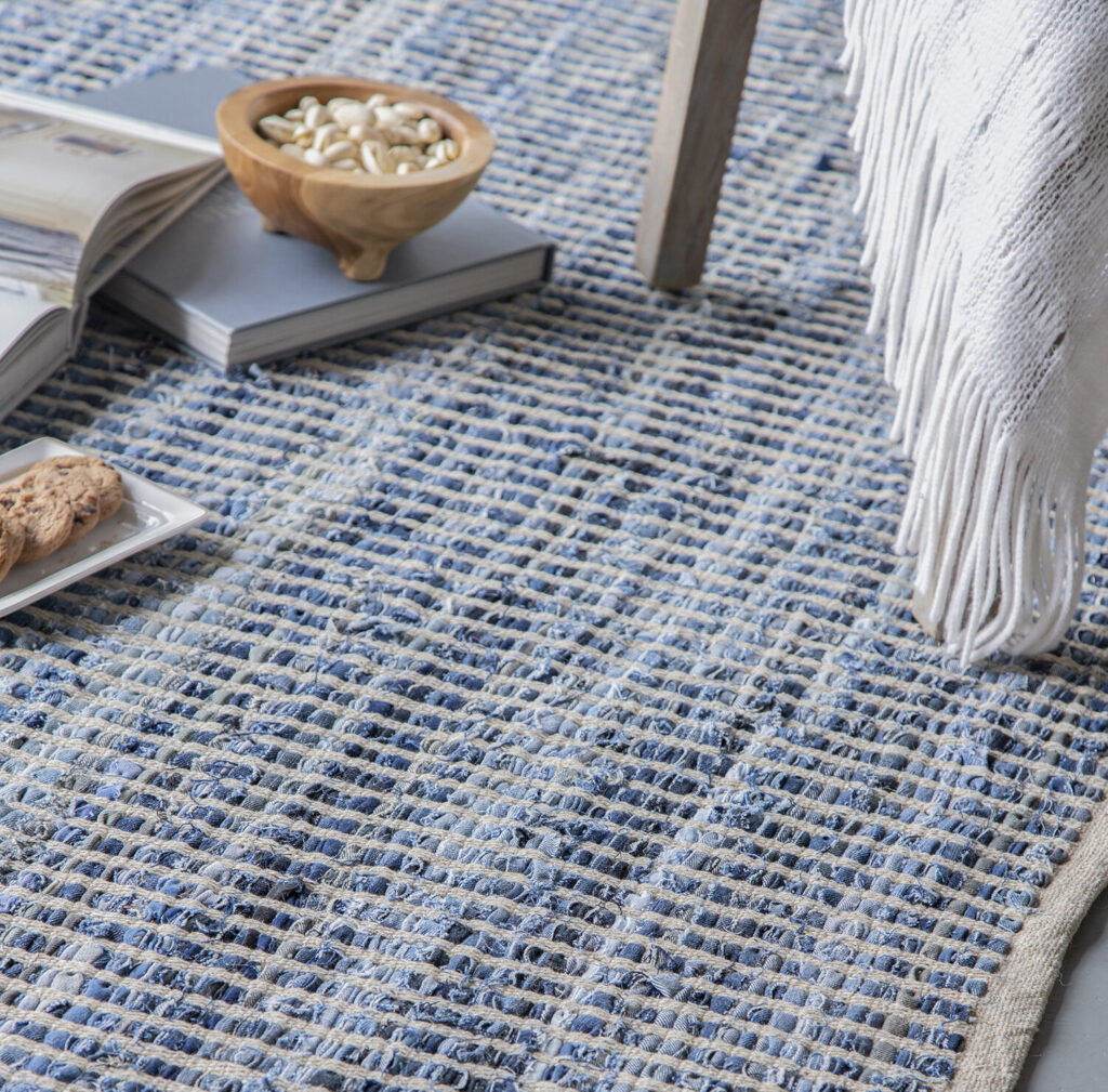 ALFOMBRA AZUL JEAN 244X305X1