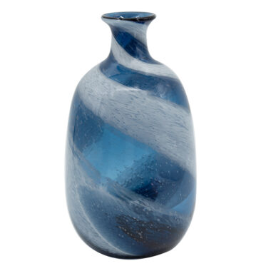 JARRON VIDRIO AZUL S