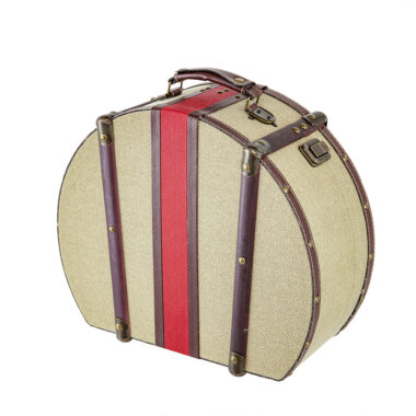MALETA BEIGE/ROJO