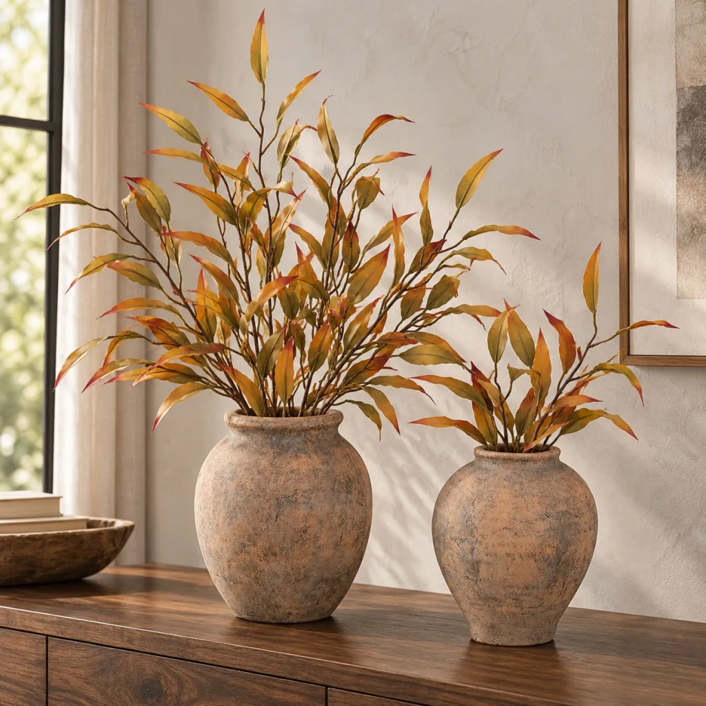 HOJA DE OTOÑO en ambiente decorativo