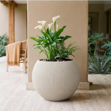 MACETA BOWL MEDIT BEIGE