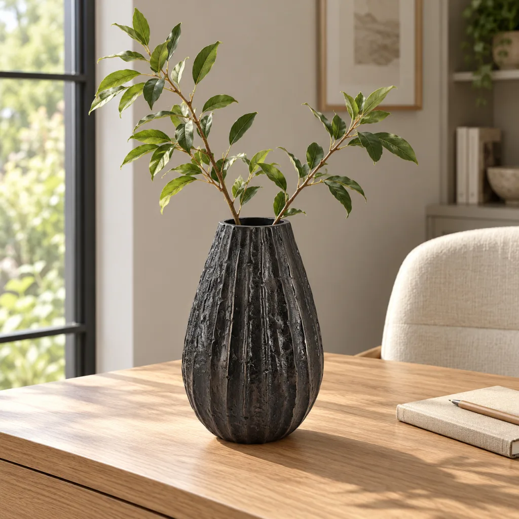 FLORERO NEGRO 83766 de KAAS en ambiente