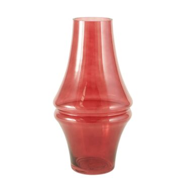 FLORERO VIDRIO ROJO