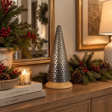 CONO DE NAVIDAD PLATA