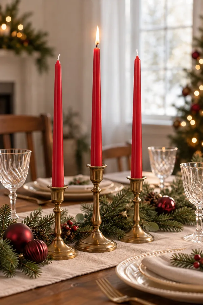 VELA ROJA en ambiente navideño KAAS