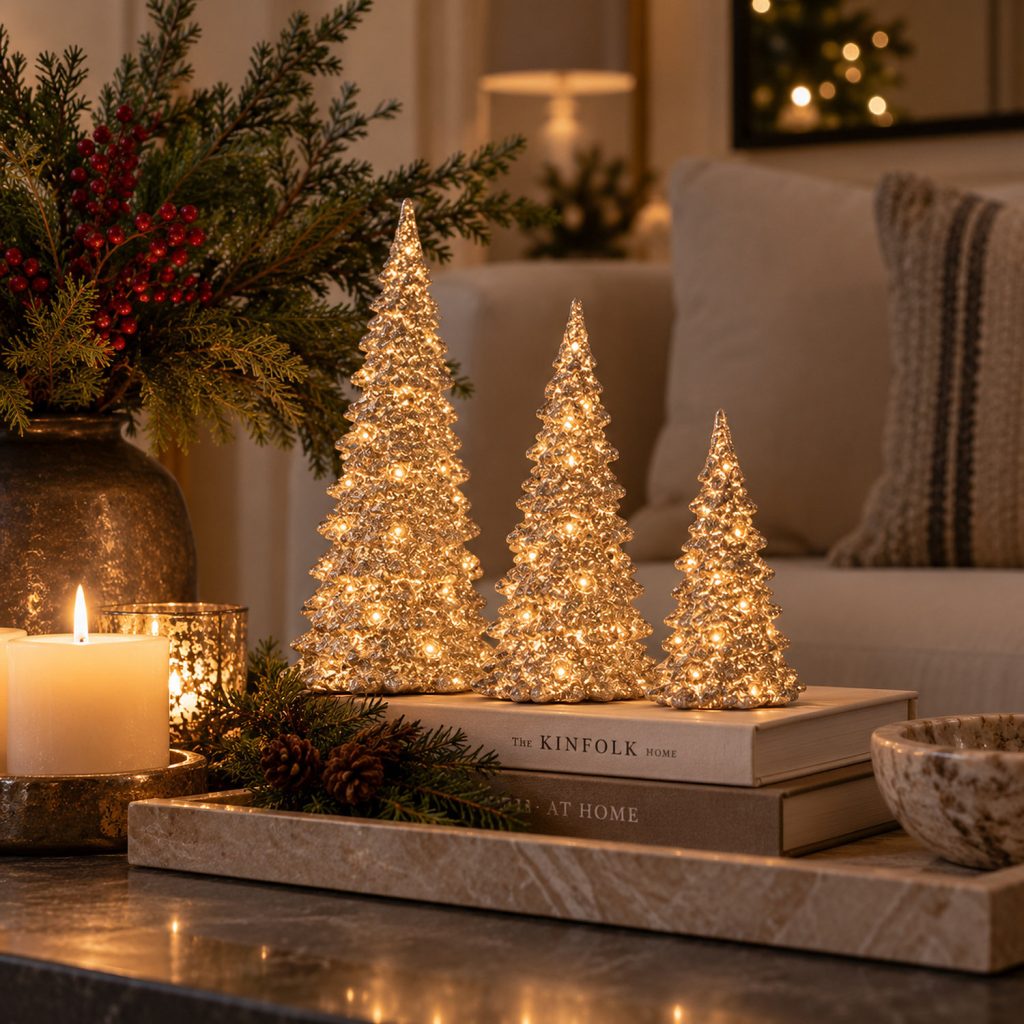 ARBOL DE NAVIDAD CHAMPAGNE