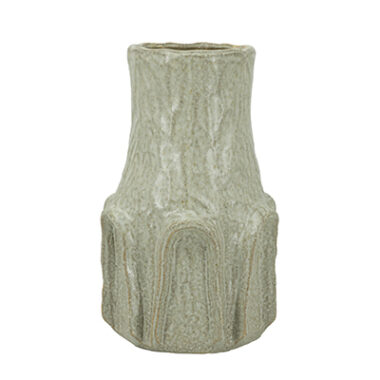 FLORERO DE CERAMICA COLOR BEIGE