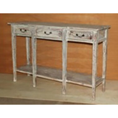 CONSOLA 3 CAJONES MADERA