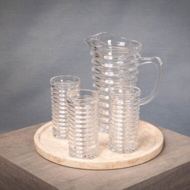 JUEGO DE JARRA Y 6 VASOS