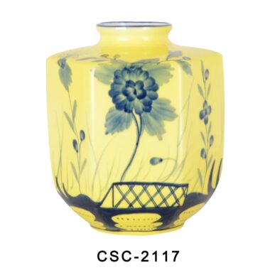 FLORERO AMARILLO/AZUL