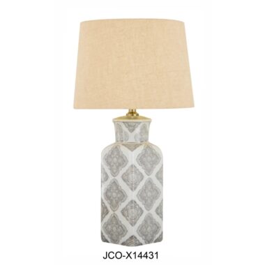 LAMPARA MESA BEIGE
