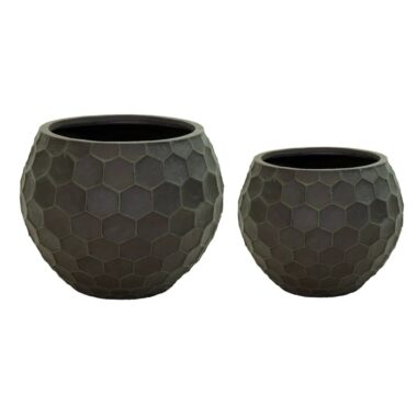 MACETA VERDE DE FIBROCEMENTO