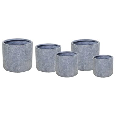 MACETA GRIS DE FIBROCEMENTO
