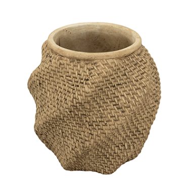 MACETA TEXTURA TEJIDA L