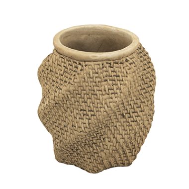 MACETA TEXTURA TEJIDA S