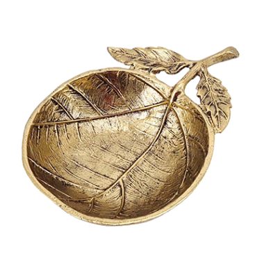 BOWL DORADO FORMA DE FRUTA