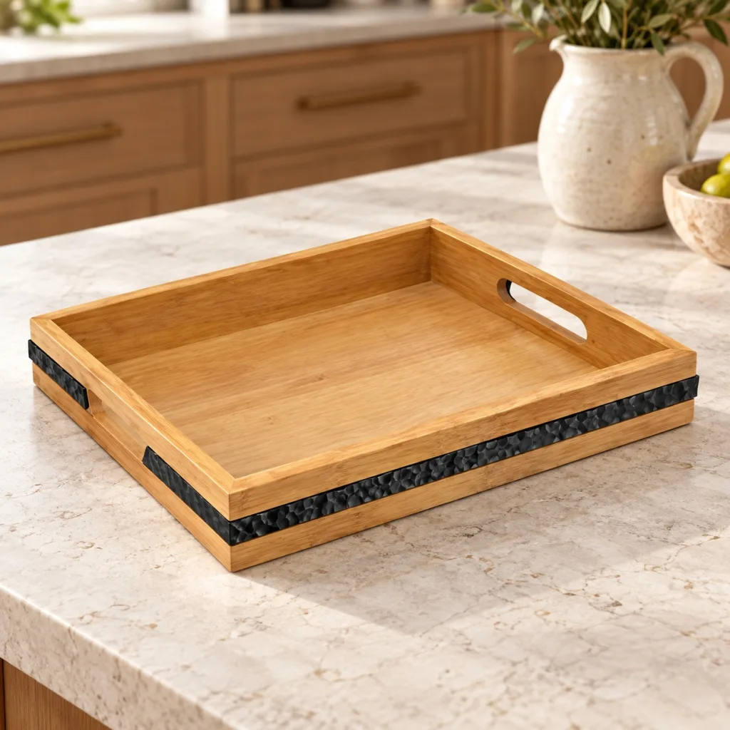 CHAROL MADERA DETALLE NEGRO L D6132L en ambiente
