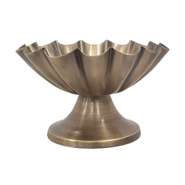 BOWL CON PEDESTAL BRONCE