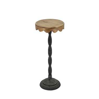 MESA AUXILIAR BASE NEGRA Y MADERA S