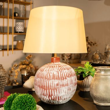 LAMPARA COLOR TERRACOTA