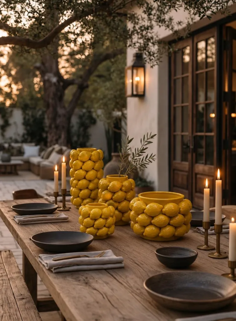 Jarrones decorativos KAAS L4232 en ambiente