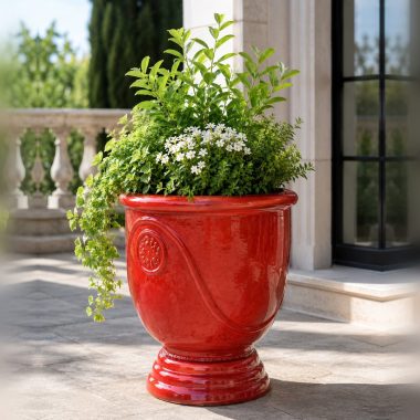 MACETA CERAMICA VINO TIPO COPA M