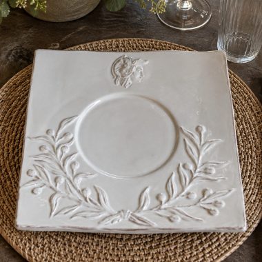 PLATO POSTRE BLANCO