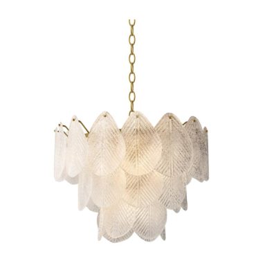 LAMPARA HOJAS VIDRIO GRANDE 45X36