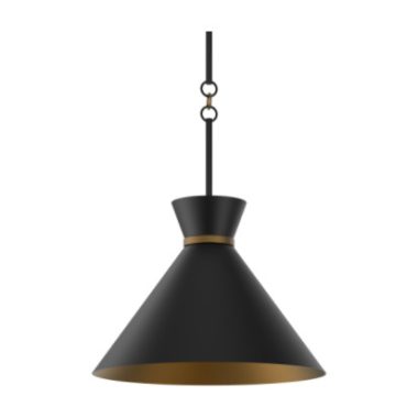LAMPARA CONICA METAL NEGRO PEQUENA 38X29