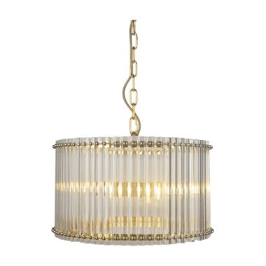 LAMPARA REDONDA CILINDROS VIDRIO 41X25