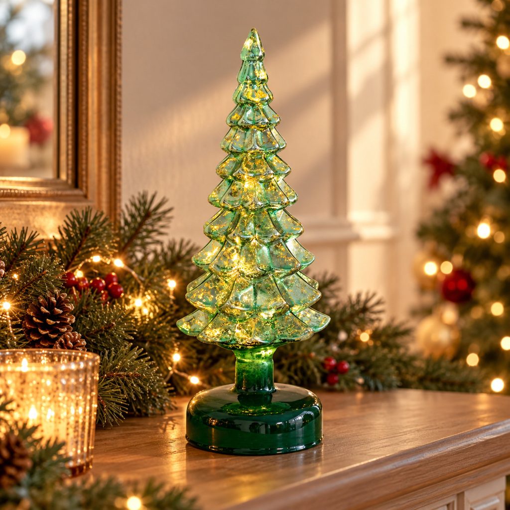 ARBOL CON PEDESTAL VERDE