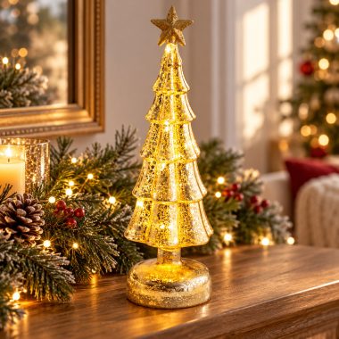 ARBOL ACRILICO CON PEDESTALESTRELLA