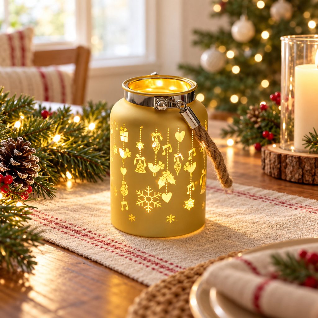 FAROL DORADO CON LUZ