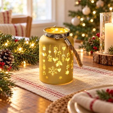 FAROL DORADO CON LUZ