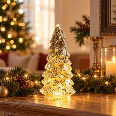 ARBOL ACRILICO PLATA/DORADO M