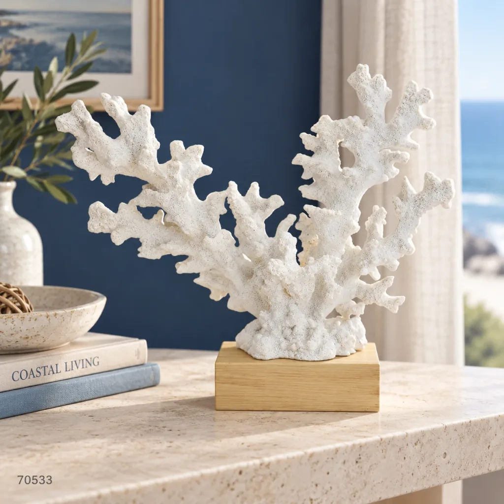 CORAL BLANCO CON BASE KAAS 70533 en ambiente